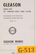 Gleason-Gleason No. 16, Hypoid Generator, G104E, Operations Manual Year (1940)-No. 104-06